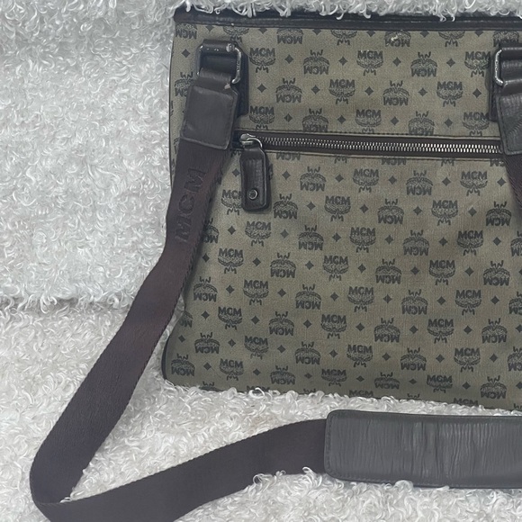MCM Black Visetos Coated Canvas Aren Messenger Bag MCM | TLC US MCM Coated Canvas Messenger Bag
